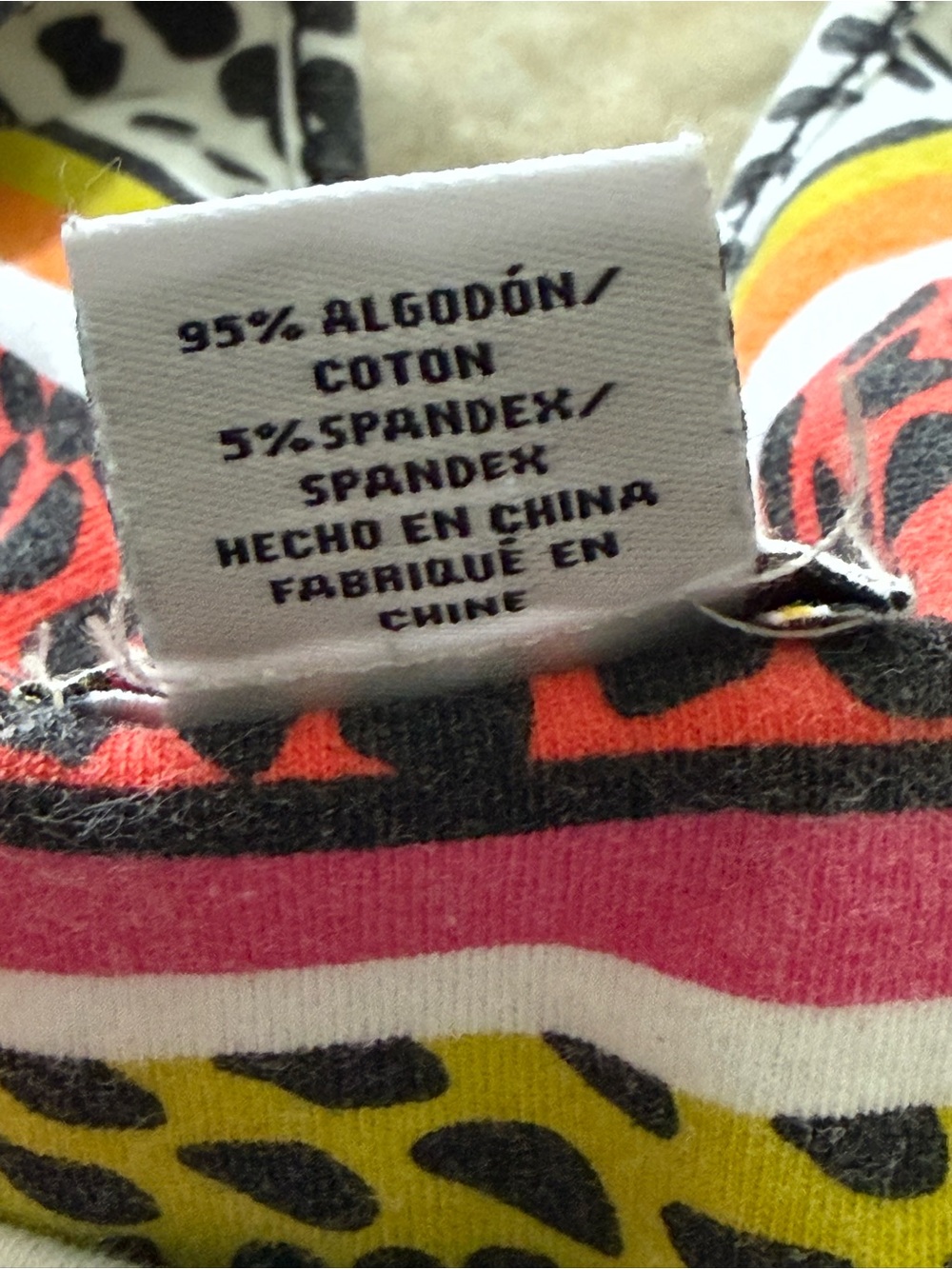 Ruby Rd. Multi-Color Striped & Animal Print Long Sleeve Top - Picture 3 of 3